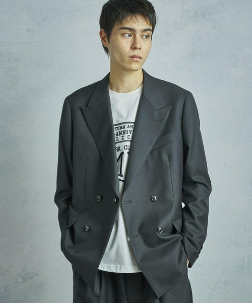 ジャケット テーラードジャケット 「50th Anniv . 菊池武夫」TECHWOOL TWILL TAILORED JACKET メンズの画像
