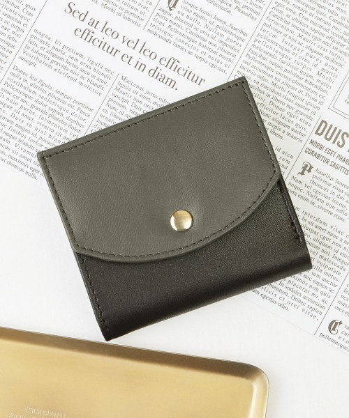 Clelia 二つ折り財布 本革 レディース Clelia（クレリア） ミニ 二つ折り 二つ折り財布 財布 バイカラー