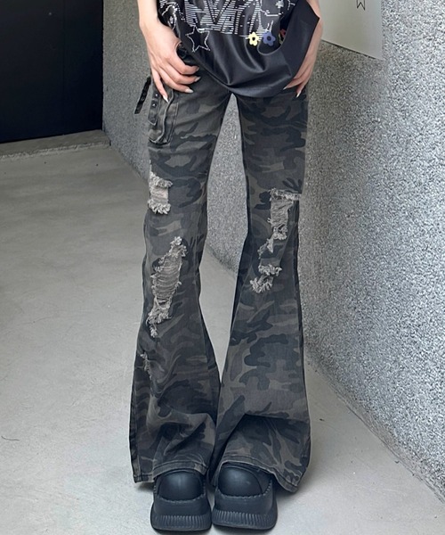 KOM（ドットコム） カーゴパンツ A'GEM/9 × 「.KOM/ドットケーオーエム