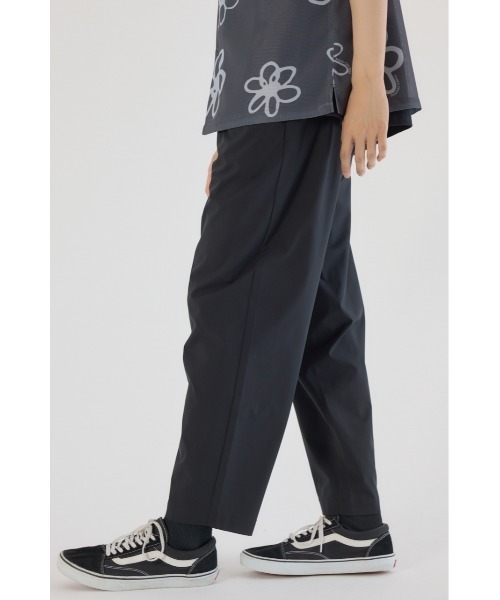 RODEO CROWNS ダークグレー ワイドパンツ RODEO CROWNS WIDE BOWL パンツ ストレッチスマートパンツ