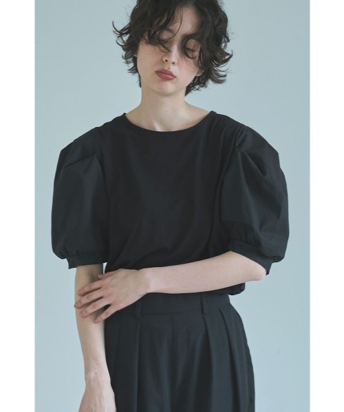 tシャツ SWITCHING LANTERN SLEEVE TEE レディース