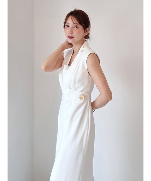 snidel 新品　ジレワンピース ツイードジレワンピース(マキシ・ロングワンピース)｜ワンピース