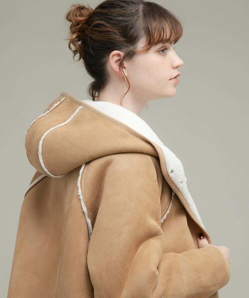 シーズンオフ価格☆一短時間一度着用のみ【アーバンリサーチ】リアルムートンコート 341514447.jpg?1516195806