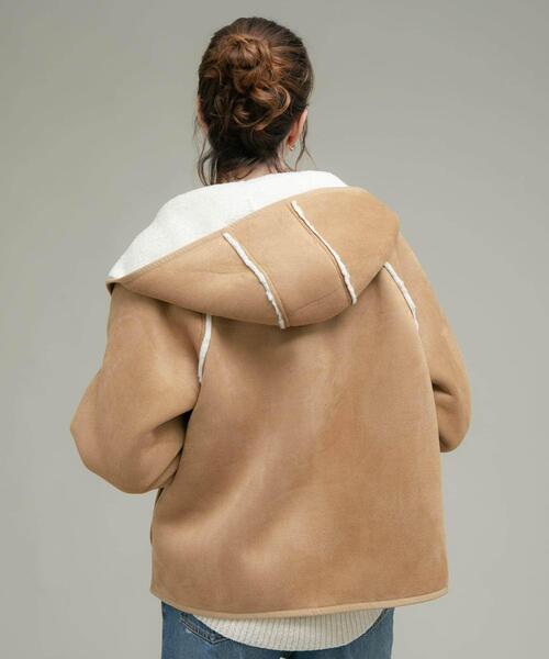 ムートンコート URBAN RESEARCH Sonny Label URBAN RESEARCH（アーバンリサーチ）の「Sonny Label ノーカラー