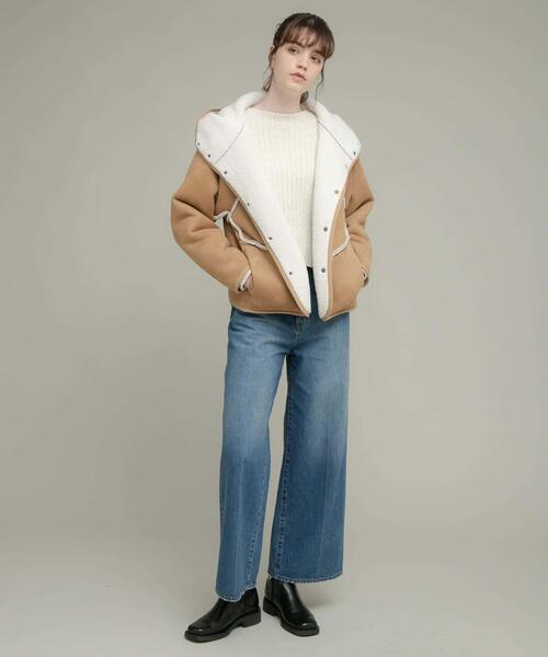 Sony Label♥フェイクムートンコート♥キャメル URBAN RESEARCH（アーバンリサーチ）の「Sonny Label ノーカラー