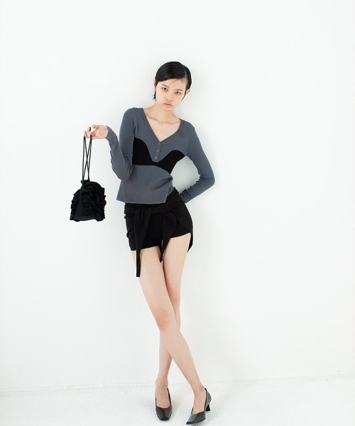 パンツ Scarf Knit Shorts レディース