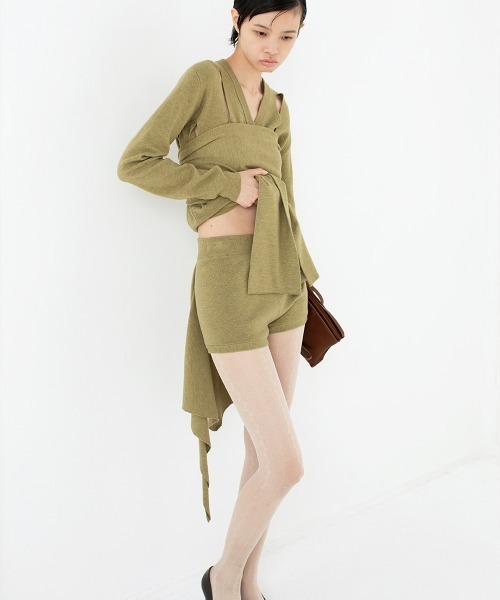 パンツ Scarf Knit Shorts レディース