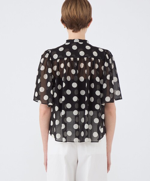 「TOMORROWLAND」 半袖ブラウス 36 ブラック レディース_画像6