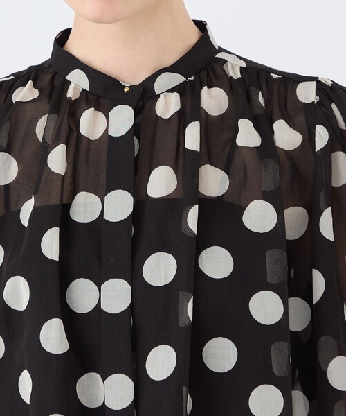 「TOMORROWLAND」 半袖ブラウス 36 ブラック レディース_画像7