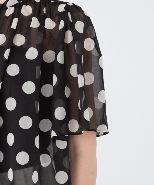 「TOMORROWLAND」 半袖ブラウス 36 ブラック レディース_画像8