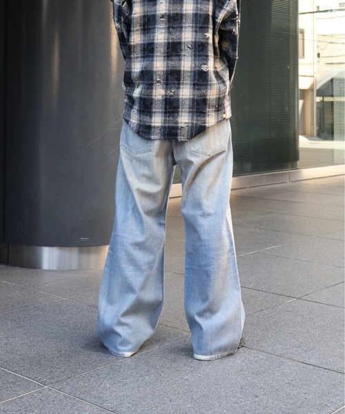 Many men, many minds. ジーンズ MANYMENMANYMINDS / NTX転写プリント