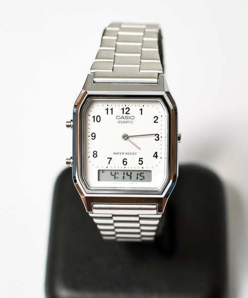 ラス1 CASIO AB-10W デッドストック ヴィンテージカシオ アナデジ CASIO（カシオ） 腕時計 「RES」「」アナデジ メタル メンズ