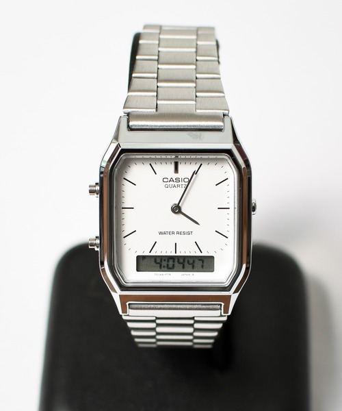 チープカシオ 腕時計 メンズ 「RES」「CASIO（カシオ）」アナデジ　メタル メンズ レディース