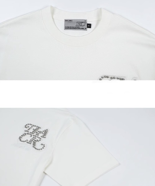 「HARSH AND CRUEL」 半袖Tシャツ X-LARGE ホワイト メンズ_画像4
