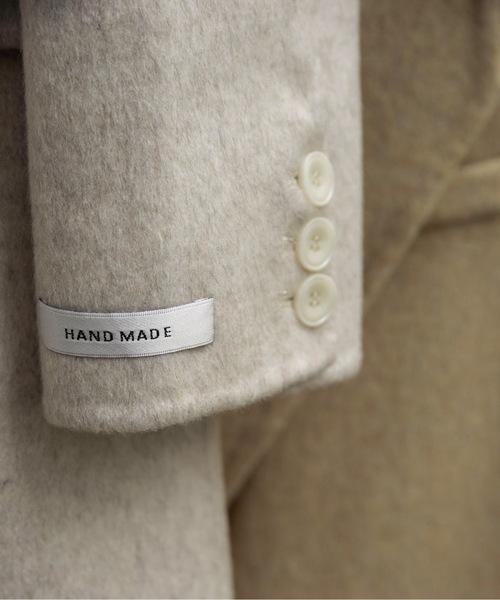 lawgy（ラウジー） コート アウター handmade trapezoid collar jacket