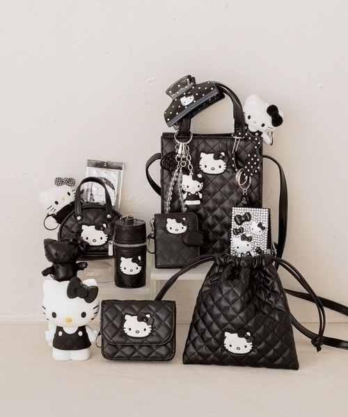 Me%（ミィパーセント） キーホルダー 「HELLO KITTY」キルティング