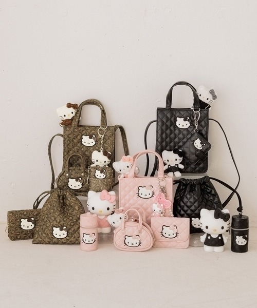 Me%（ミィパーセント） キーホルダー 「HELLO KITTY」キルティング
