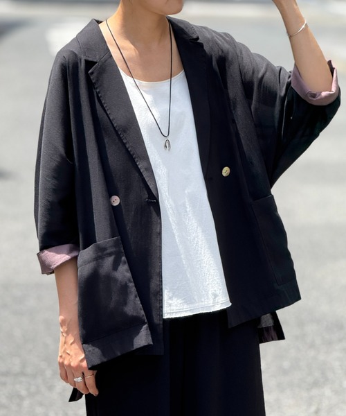 ブラック テーラードジャケット フリーサイズ BEARDSLEY（ビアズリー） テーラードジャケット FREE ブラック