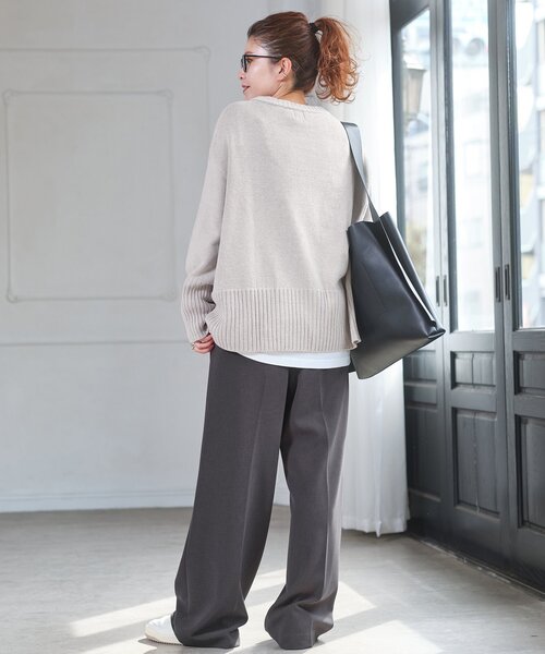 「Spick & Span」 長袖ニット FREE ベージュ レディース_画像7