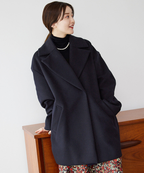 IENA（イエナ） チェスターコート 34 ネイビー レディース : ZOZOTOWN