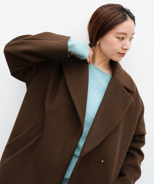 IENA（イエナ） チェスターコート 34 ネイビー レディース : ZOZOTOWN