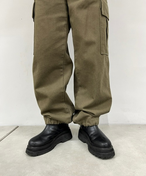 「WHO'S WHO gallery」 カーゴパンツ FREE カーキ レディース_画像4