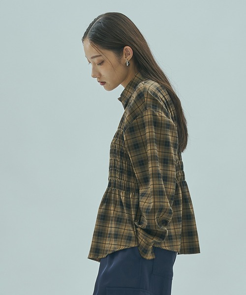 ローズバッド（ROSE BUD）/SHIRRING SHIRT ROSE BUD（ローズバッド） ブラウス シャツ SHIRRING SHIRT レディース