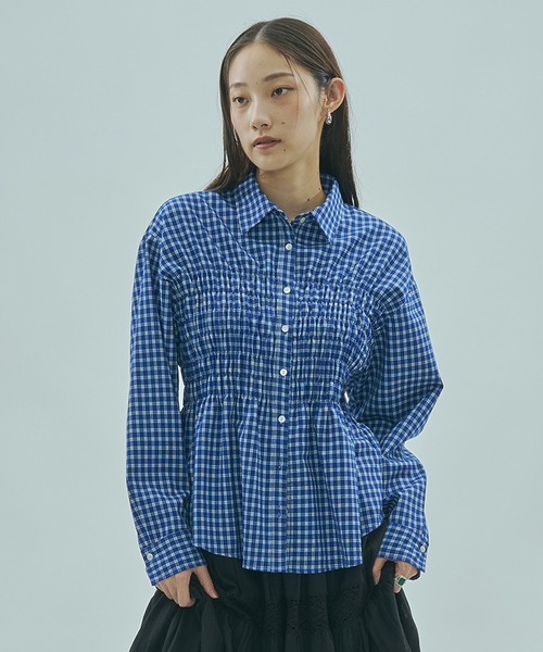 ローズバッド（ROSE BUD）/SHIRRING SHIRT ROSE BUD（ローズバッド） ブラウス シャツ SHIRRING SHIRT レディース