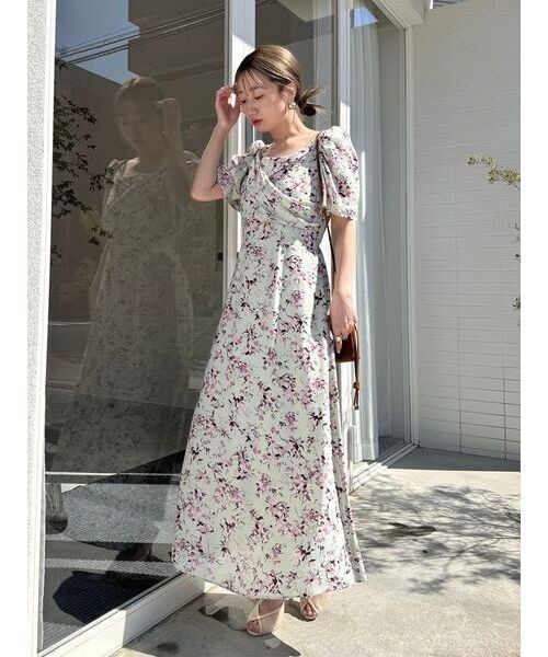 「SNIDEL」 半袖ワンピース 2 ピンク レディースの画像