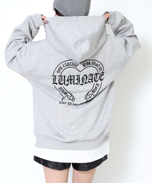 ANAP（アナップ） パーカー クロス ロゴ バックプリント 裏起毛