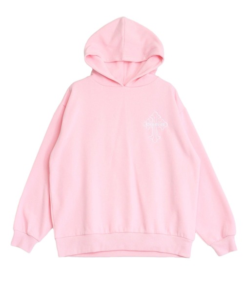 ANAP（アナップ） パーカー クロス ロゴ バックプリント 裏起毛