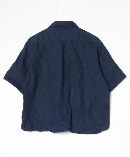 Danton（ダントン） 半袖シャツ 36 ネイビー レディース : ZOZOTOWN