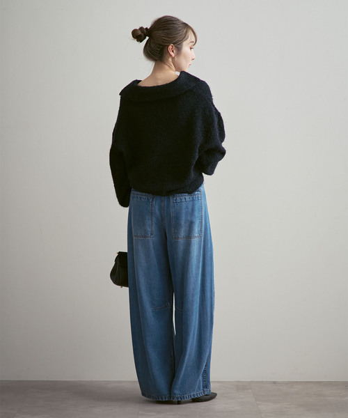 NOBLE ノーブル　ORR オル　デニム NOBLE ノーブル ORR オル デニム ORR/オル Pleated Wide-leg Denim