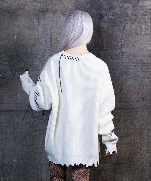 「REFLEM」 長袖ニット FREE ブラック レディース_画像3