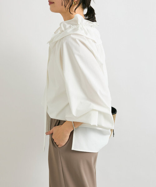 「RIVE DROITE」 長袖ブラウス FREE オフホワイト レディース_画像6