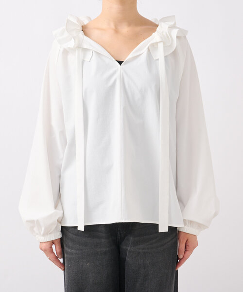 「RIVE DROITE」 長袖ブラウス FREE オフホワイト レディース_画像9