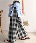 ワイドパンツ パンツ 「全骨格/体型拾わず美脚...の詳細画像3