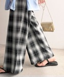 ワイドパンツ パンツ 「全骨格/体型拾わず美脚...の詳細画像2