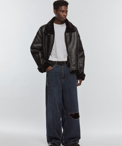 V2 ムートンジャケット ムートンコート V2／8227レザームートンコート