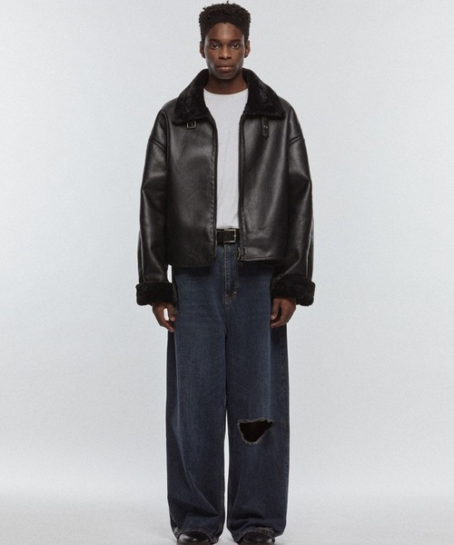 V2 ムートンジャケット ムートンコート V2／8227レザームートンコート