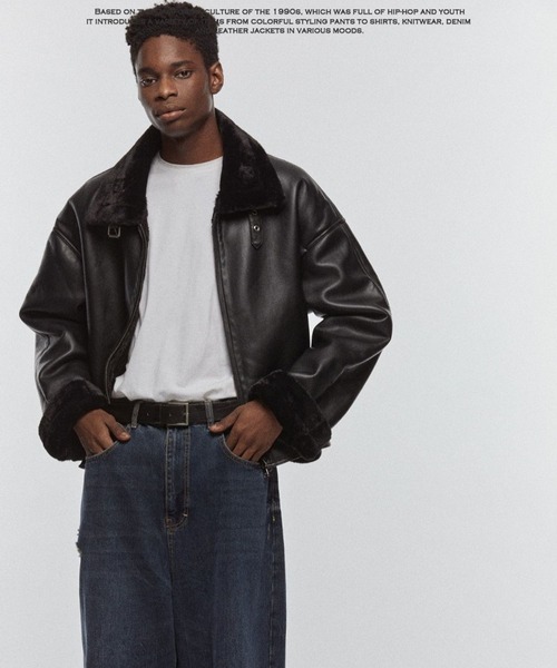 V2 ムートンジャケット ムートンコート V2／8227レザームートンコート