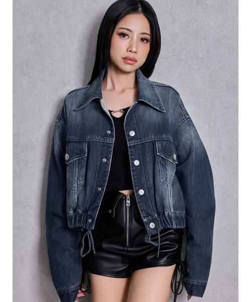 GYDA（ジェイダ） デニムジャケット gジャン reversible chain