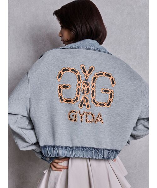 GYDA（ジェイダ） デニムジャケット gジャン reversible chain