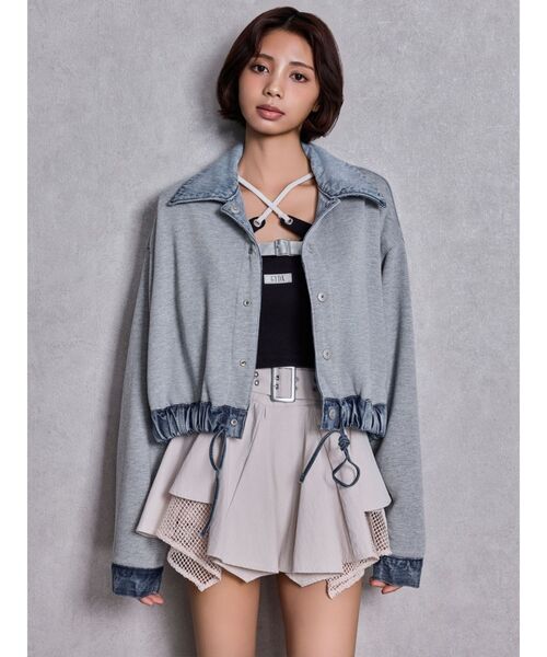 GYDA（ジェイダ） デニムジャケット gジャン reversible chain