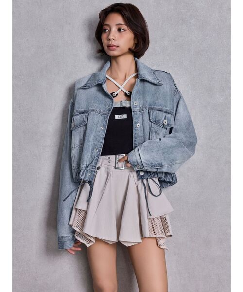 GYDA（ジェイダ） デニムジャケット gジャン reversible chain