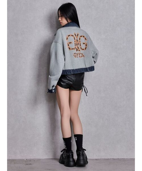 GYDA（ジェイダ） デニムジャケット gジャン reversible chain