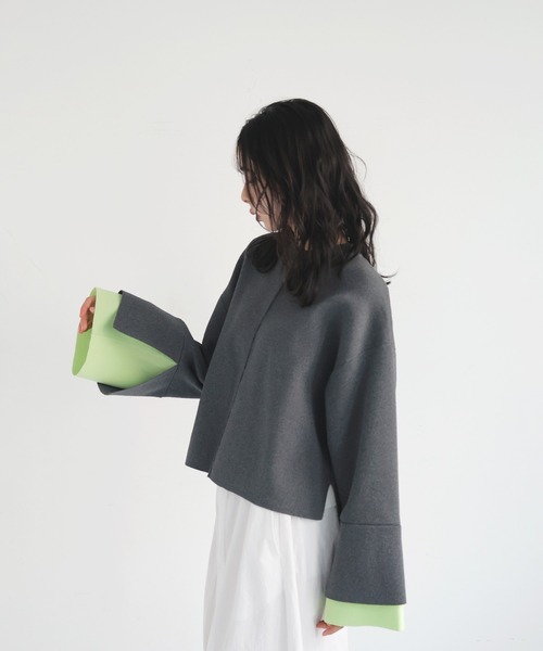 「LIAN」 長袖ニット FREE グレー レディース_画像4