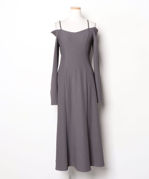 「dazzlin」 コンビワンピース SMALL グレー レディースの画像3