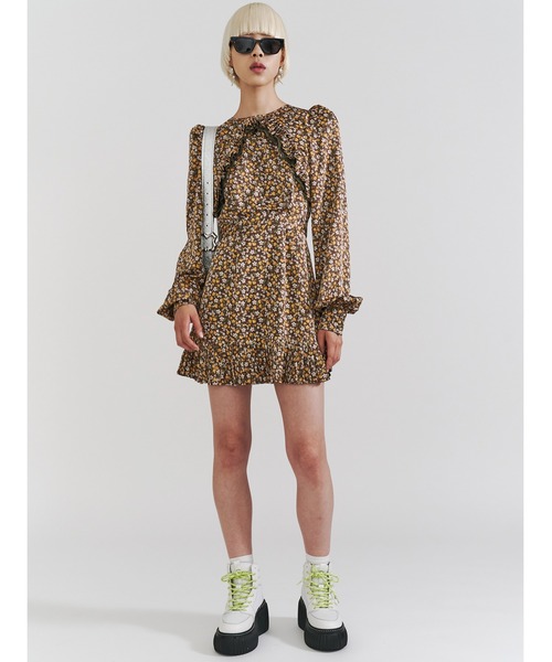 PAMEO POSE（パメオ ポーズ） 長袖ワンピース FREE ブラック