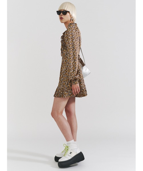 パメオポーズ 長袖ワンピース PAMEO POSE（パメオ ポーズ） 長袖ワンピース FREE ブラック